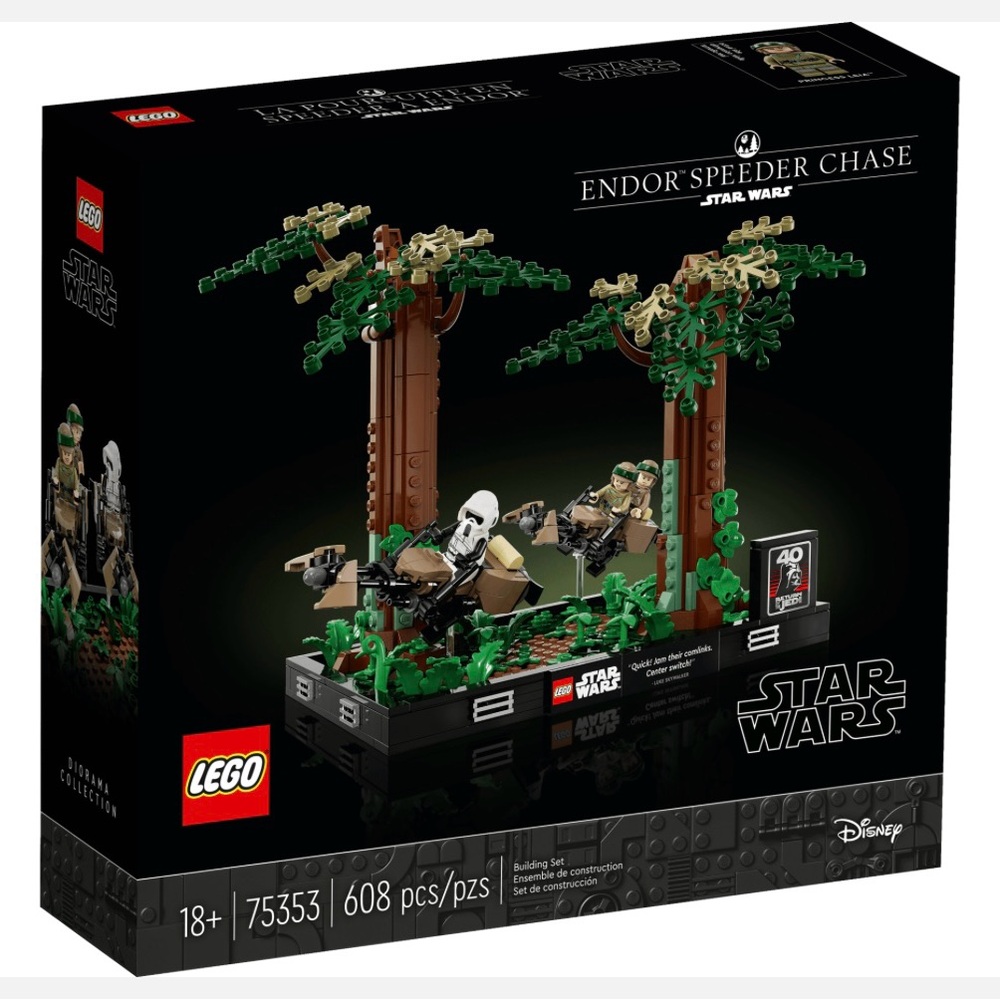 New LEGO Disney Star Wars 75353 Endor Speeder Chase Factory Sealed Box